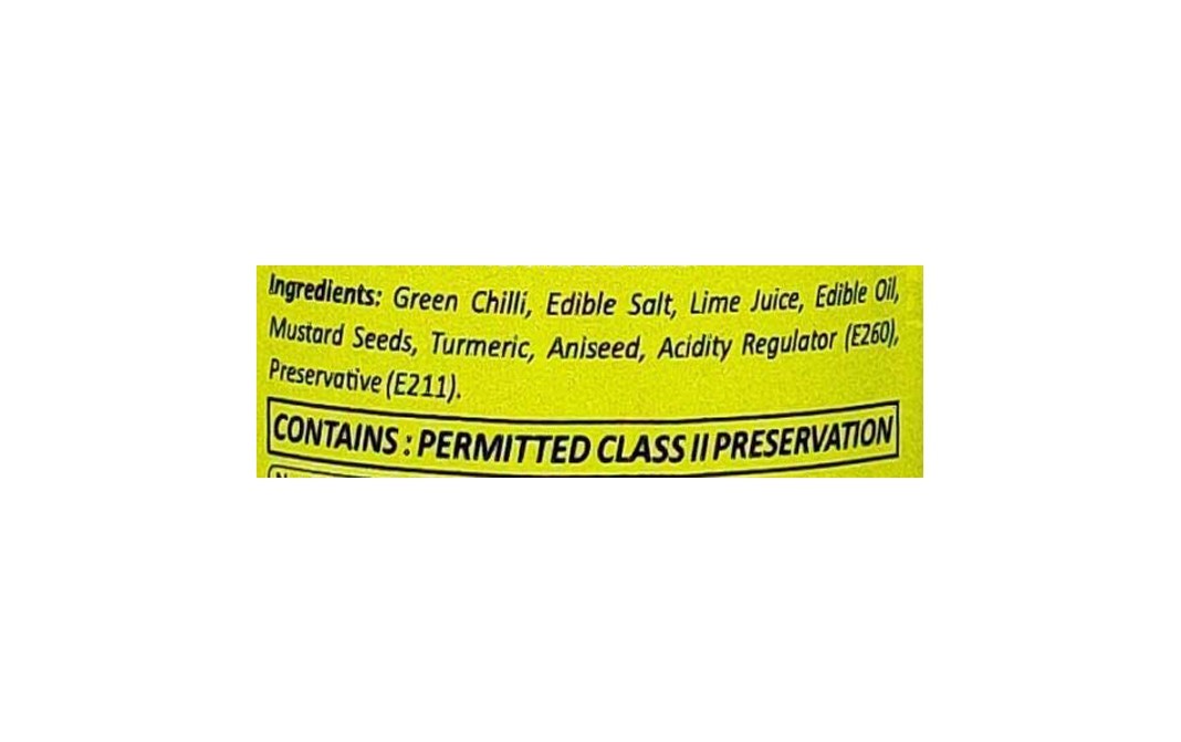 Puramio Green Chilli Pickle    Glass Jar  150 grams